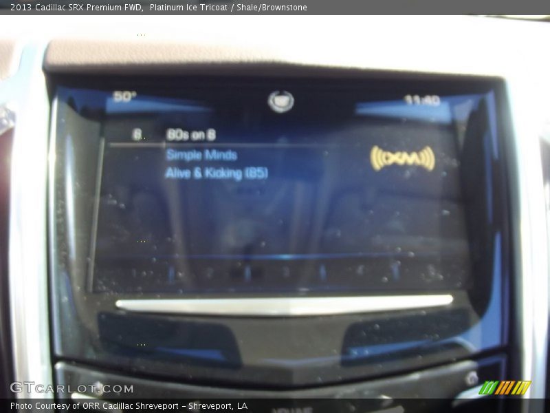 Platinum Ice Tricoat / Shale/Brownstone 2013 Cadillac SRX Premium FWD