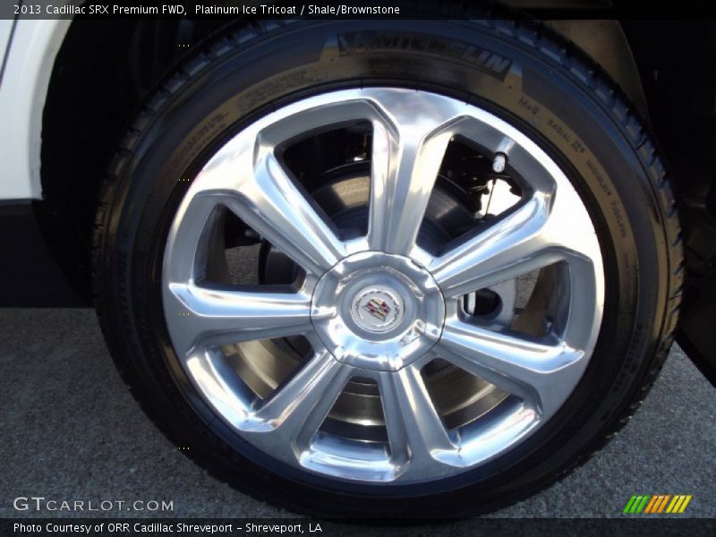 Platinum Ice Tricoat / Shale/Brownstone 2013 Cadillac SRX Premium FWD