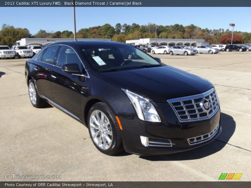Black Diamond Tricoat / Caramel/Jet Black 2013 Cadillac XTS Luxury FWD