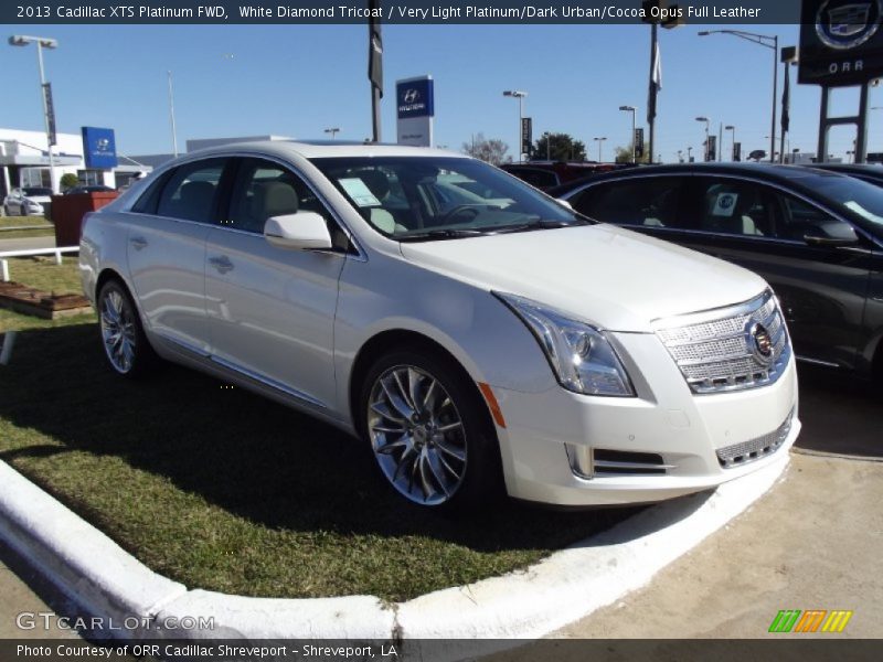 White Diamond Tricoat / Very Light Platinum/Dark Urban/Cocoa Opus Full Leather 2013 Cadillac XTS Platinum FWD