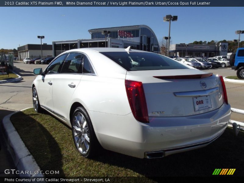 White Diamond Tricoat / Very Light Platinum/Dark Urban/Cocoa Opus Full Leather 2013 Cadillac XTS Platinum FWD
