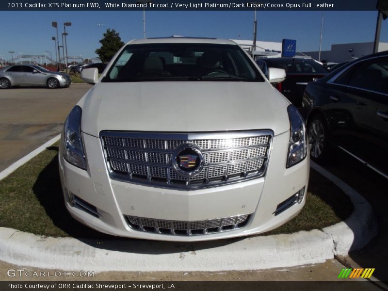 White Diamond Tricoat / Very Light Platinum/Dark Urban/Cocoa Opus Full Leather 2013 Cadillac XTS Platinum FWD