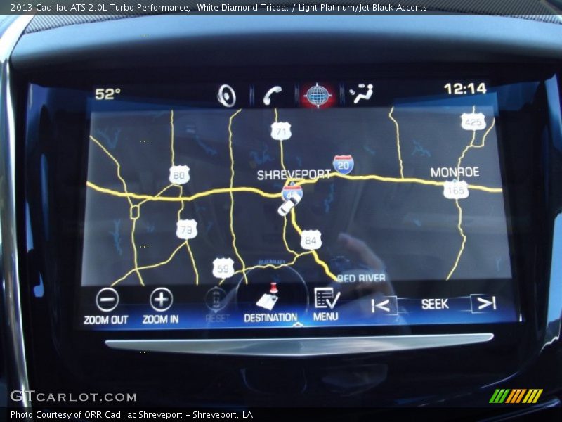 White Diamond Tricoat / Light Platinum/Jet Black Accents 2013 Cadillac ATS 2.0L Turbo Performance