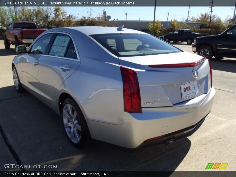 Radiant Silver Metallic / Jet Black/Jet Black Accents 2013 Cadillac ATS 2.5L