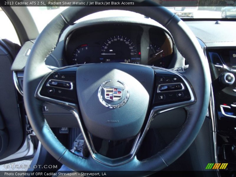 Radiant Silver Metallic / Jet Black/Jet Black Accents 2013 Cadillac ATS 2.5L