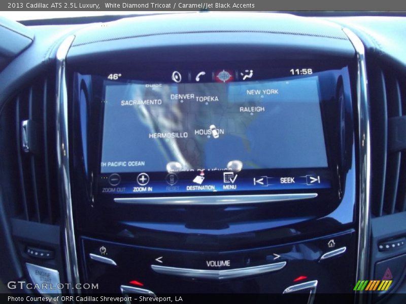 White Diamond Tricoat / Caramel/Jet Black Accents 2013 Cadillac ATS 2.5L Luxury