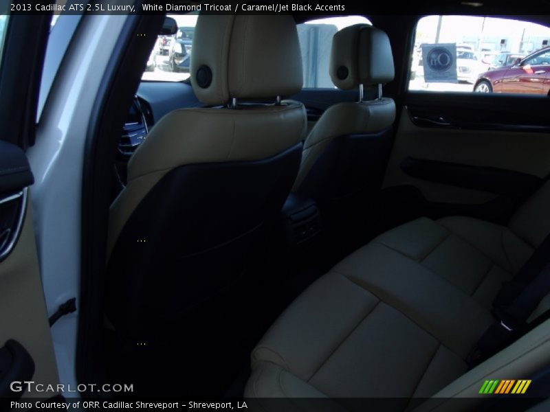 White Diamond Tricoat / Caramel/Jet Black Accents 2013 Cadillac ATS 2.5L Luxury