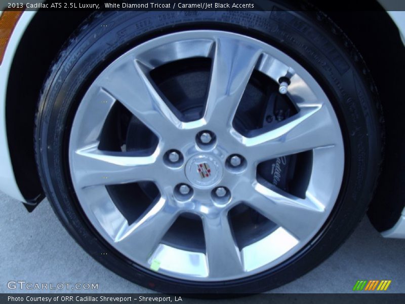 White Diamond Tricoat / Caramel/Jet Black Accents 2013 Cadillac ATS 2.5L Luxury