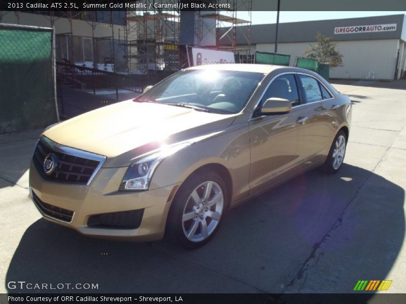 Summer Gold Metallic / Caramel/Jet Black Accents 2013 Cadillac ATS 2.5L