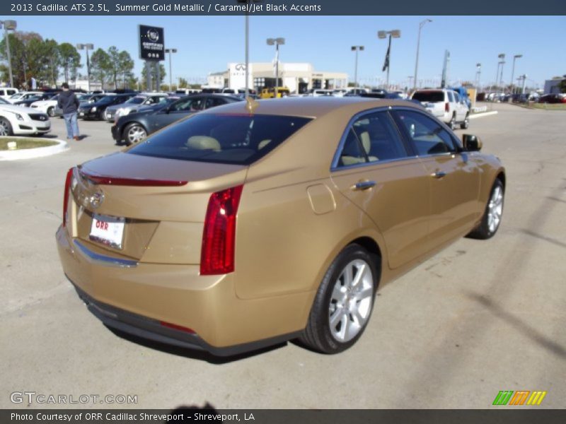 Summer Gold Metallic / Caramel/Jet Black Accents 2013 Cadillac ATS 2.5L