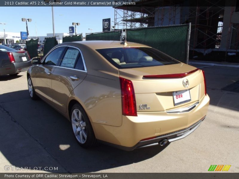 Summer Gold Metallic / Caramel/Jet Black Accents 2013 Cadillac ATS 2.5L