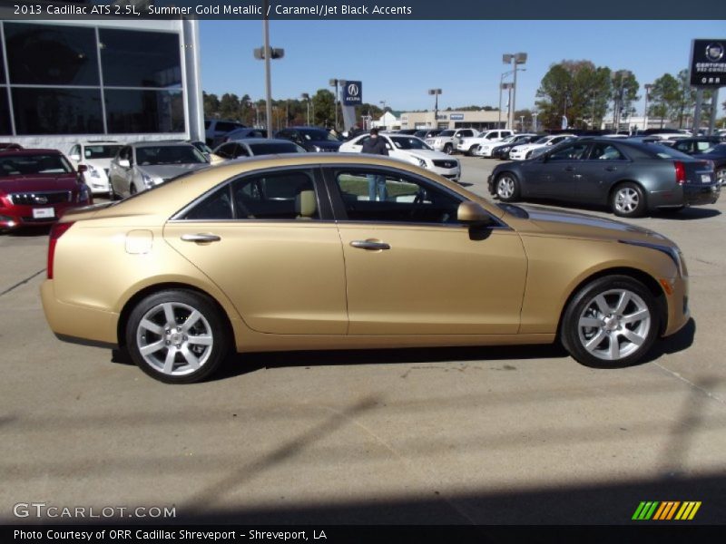 Summer Gold Metallic / Caramel/Jet Black Accents 2013 Cadillac ATS 2.5L