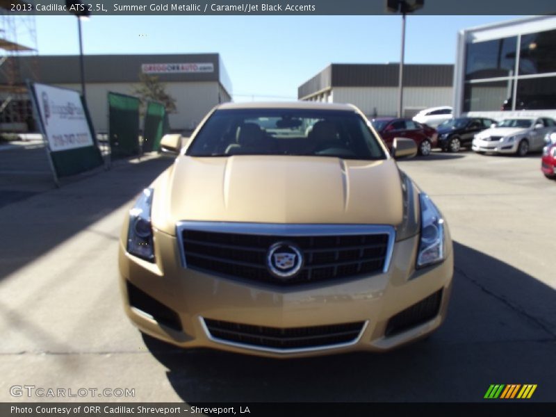 Summer Gold Metallic / Caramel/Jet Black Accents 2013 Cadillac ATS 2.5L