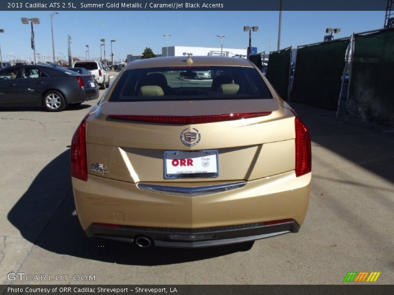 Summer Gold Metallic / Caramel/Jet Black Accents 2013 Cadillac ATS 2.5L
