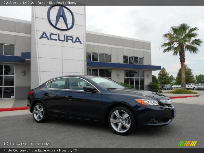 Fathom Blue Pearl / Ebony 2013 Acura ILX 2.0L