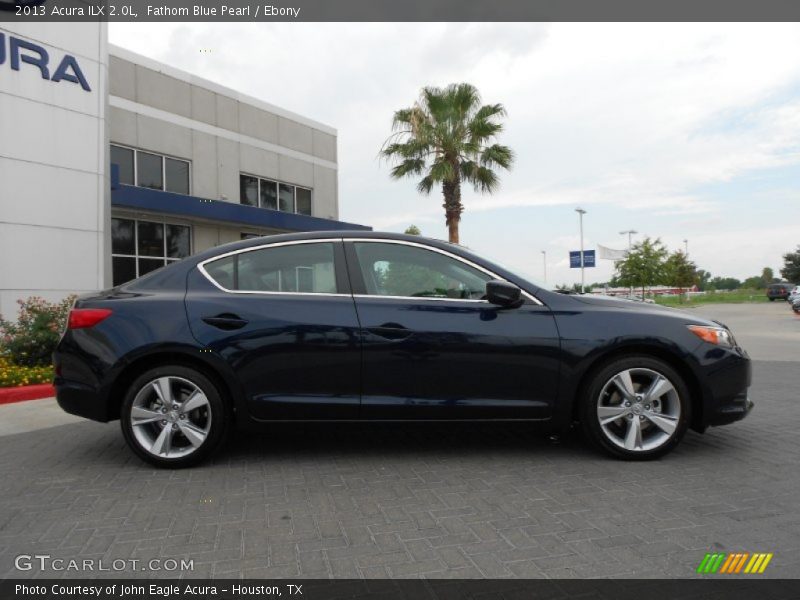 Fathom Blue Pearl / Ebony 2013 Acura ILX 2.0L