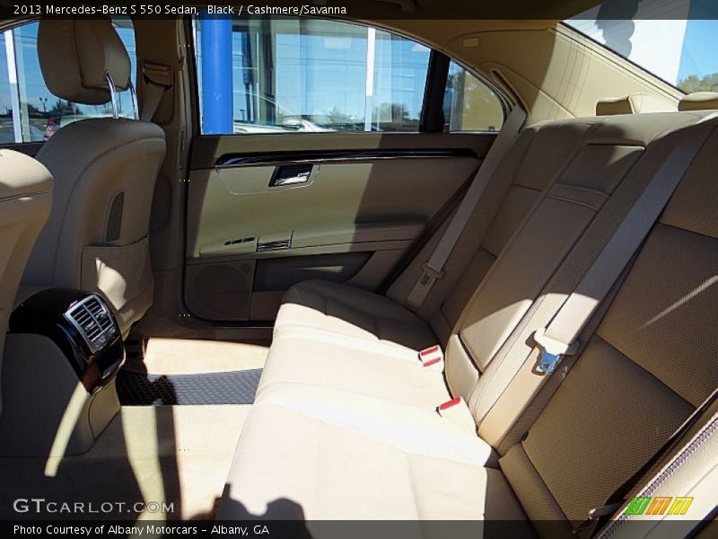 Black / Cashmere/Savanna 2013 Mercedes-Benz S 550 Sedan