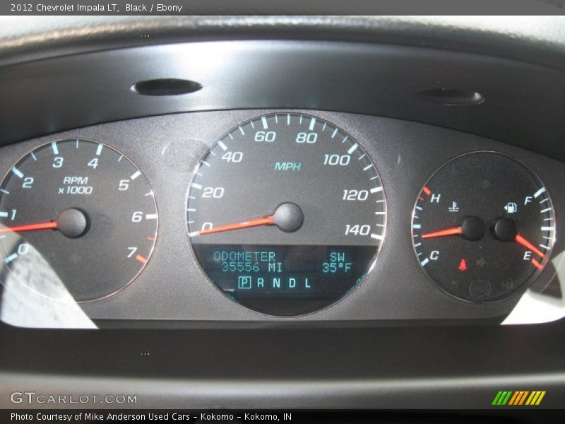 Black / Ebony 2012 Chevrolet Impala LT