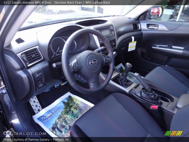 WRX Carbon Black Interior - 2012 Impreza WRX 4 Door 