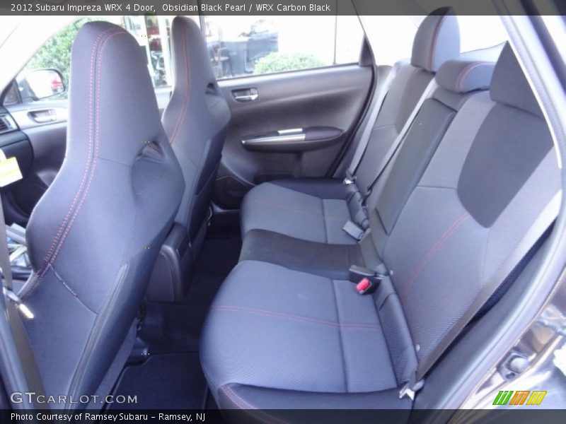 Rear Seat of 2012 Impreza WRX 4 Door