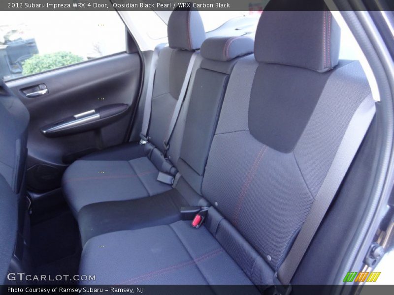 Rear Seat of 2012 Impreza WRX 4 Door
