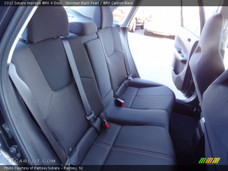 Rear Seat of 2012 Impreza WRX 4 Door