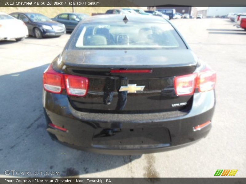 Black / Jet Black/Titanium 2013 Chevrolet Malibu LS