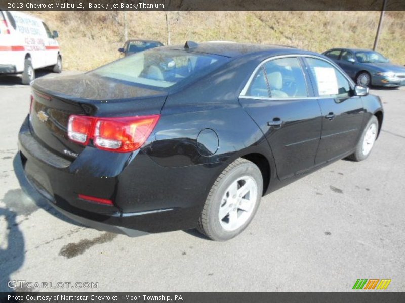 Black / Jet Black/Titanium 2013 Chevrolet Malibu LS