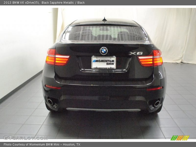Black Sapphire Metallic / Black 2013 BMW X6 xDrive35i