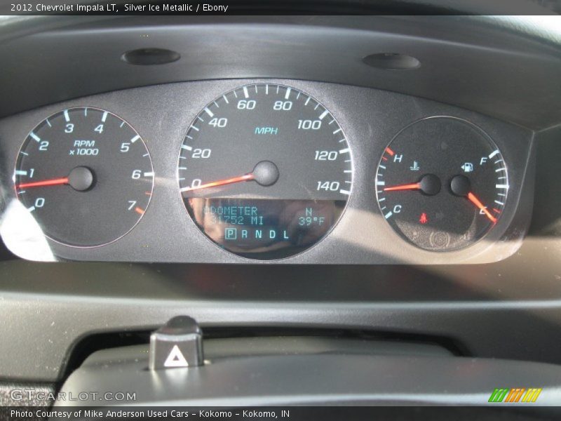Silver Ice Metallic / Ebony 2012 Chevrolet Impala LT