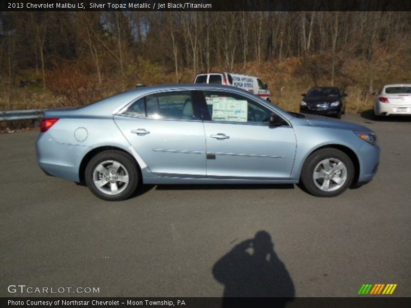 Silver Topaz Metallic / Jet Black/Titanium 2013 Chevrolet Malibu LS