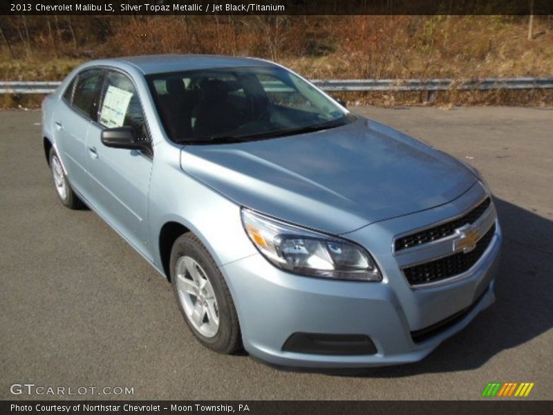 Silver Topaz Metallic / Jet Black/Titanium 2013 Chevrolet Malibu LS
