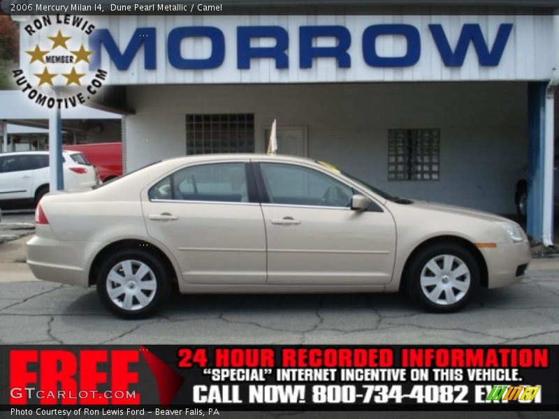 Dune Pearl Metallic / Camel 2006 Mercury Milan I4