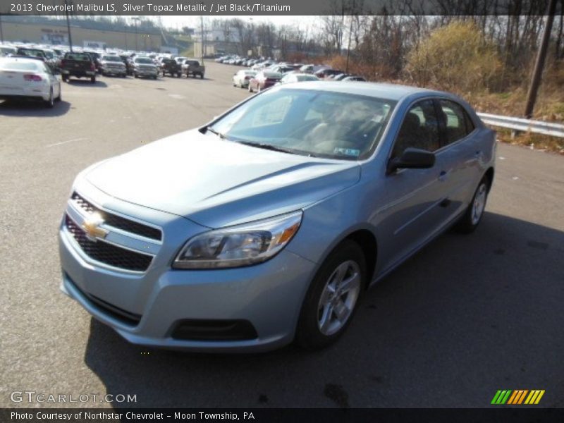 Silver Topaz Metallic / Jet Black/Titanium 2013 Chevrolet Malibu LS