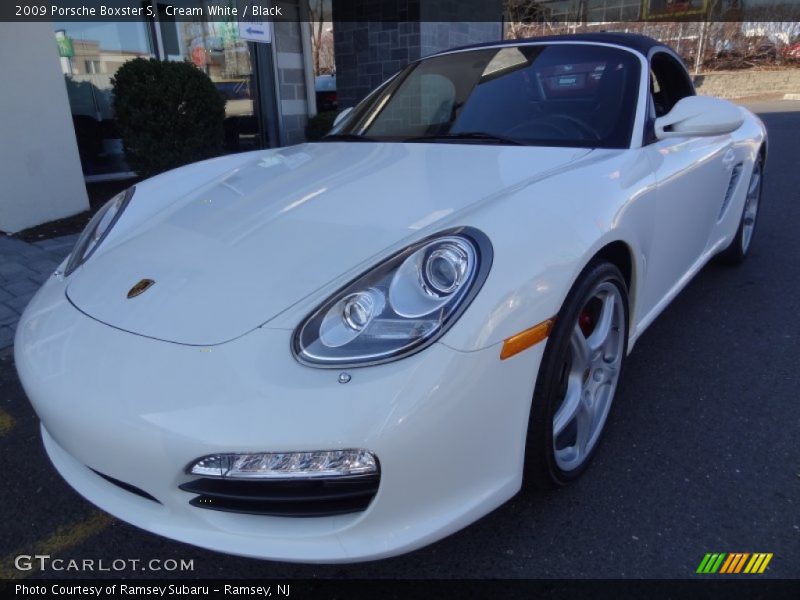 Cream White / Black 2009 Porsche Boxster S