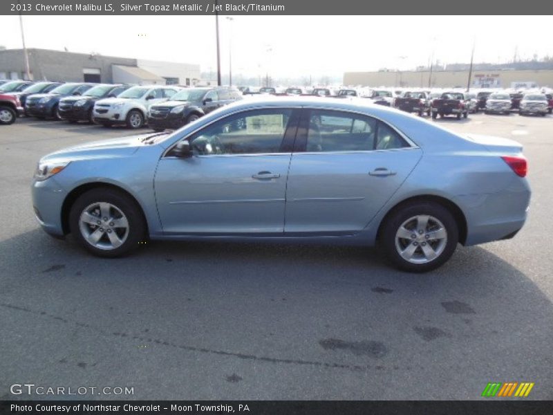 Silver Topaz Metallic / Jet Black/Titanium 2013 Chevrolet Malibu LS