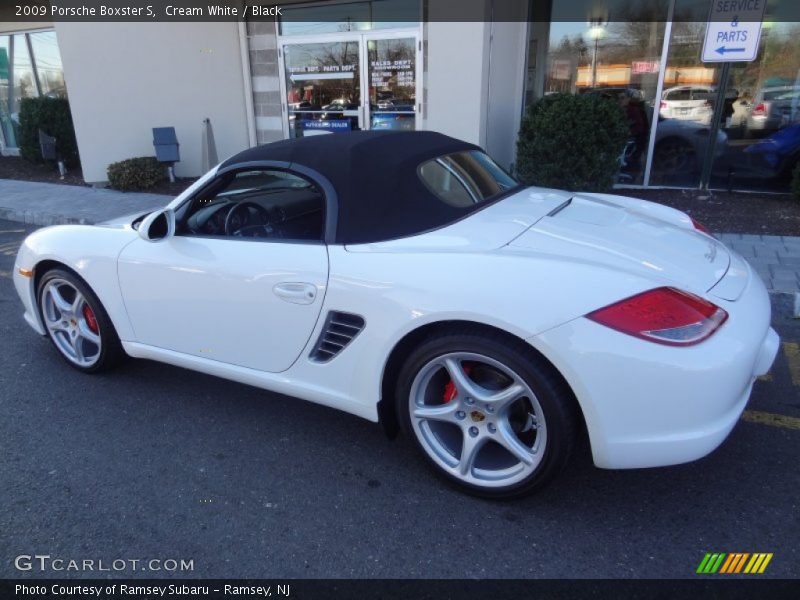 Cream White / Black 2009 Porsche Boxster S