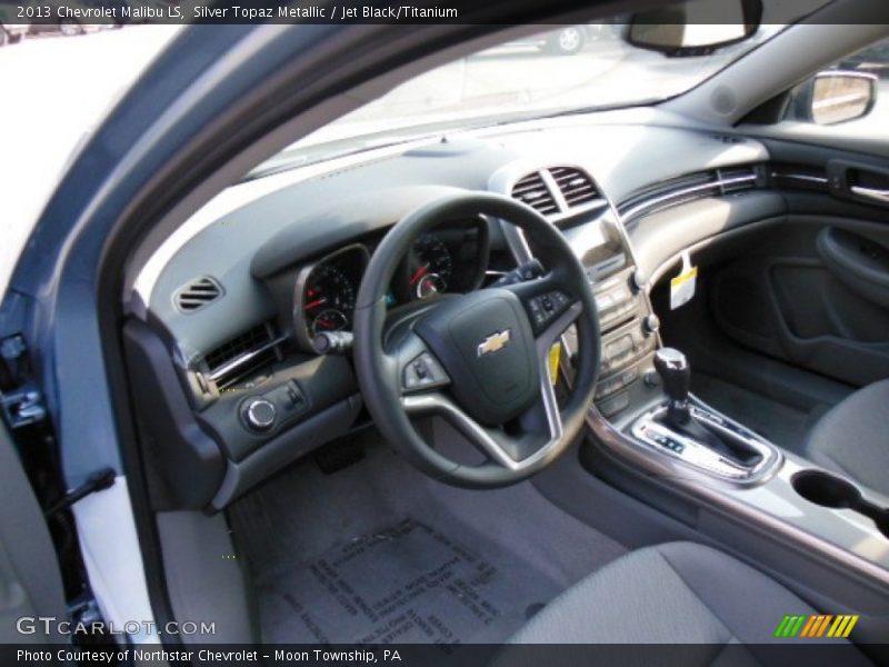 Silver Topaz Metallic / Jet Black/Titanium 2013 Chevrolet Malibu LS