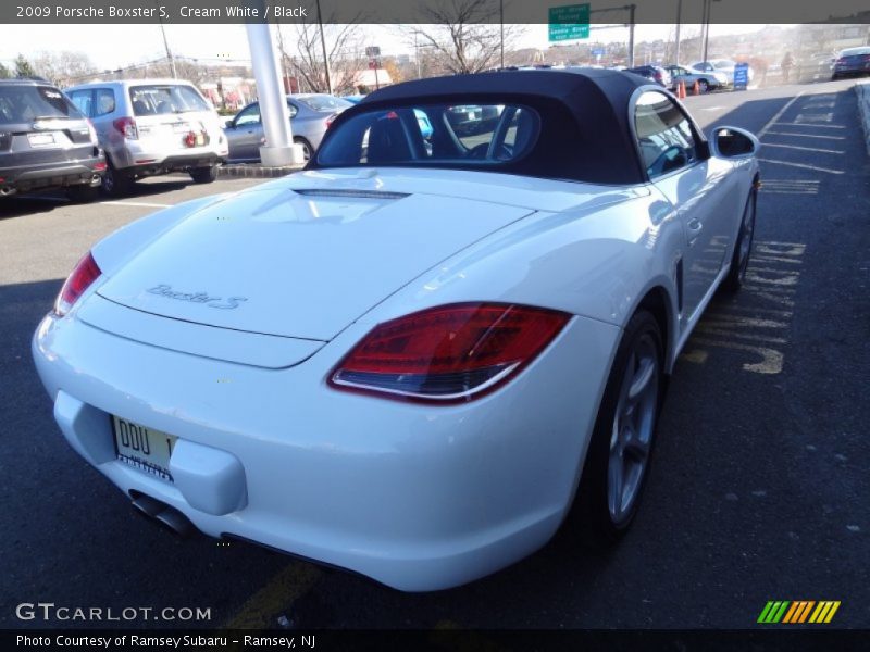 Cream White / Black 2009 Porsche Boxster S