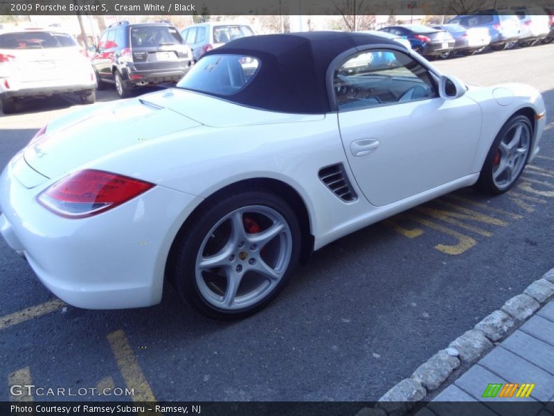 Cream White / Black 2009 Porsche Boxster S