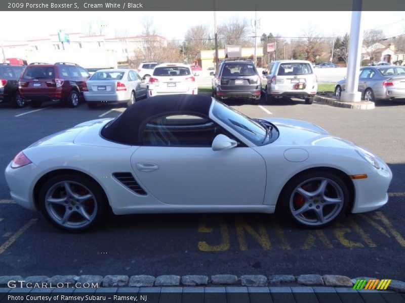 Cream White / Black 2009 Porsche Boxster S