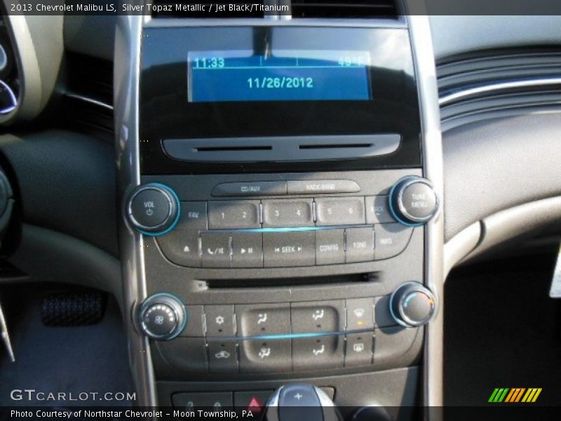 Silver Topaz Metallic / Jet Black/Titanium 2013 Chevrolet Malibu LS