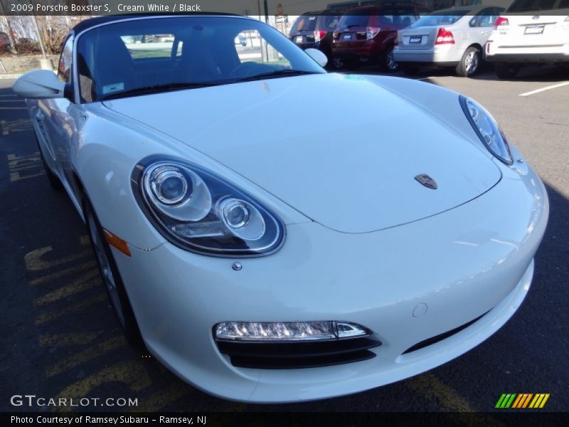 Cream White / Black 2009 Porsche Boxster S