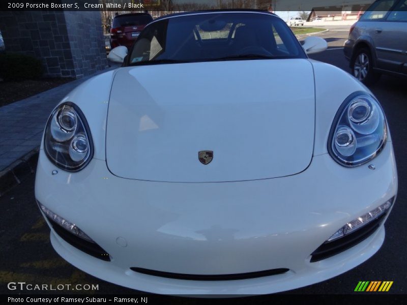 Cream White / Black 2009 Porsche Boxster S