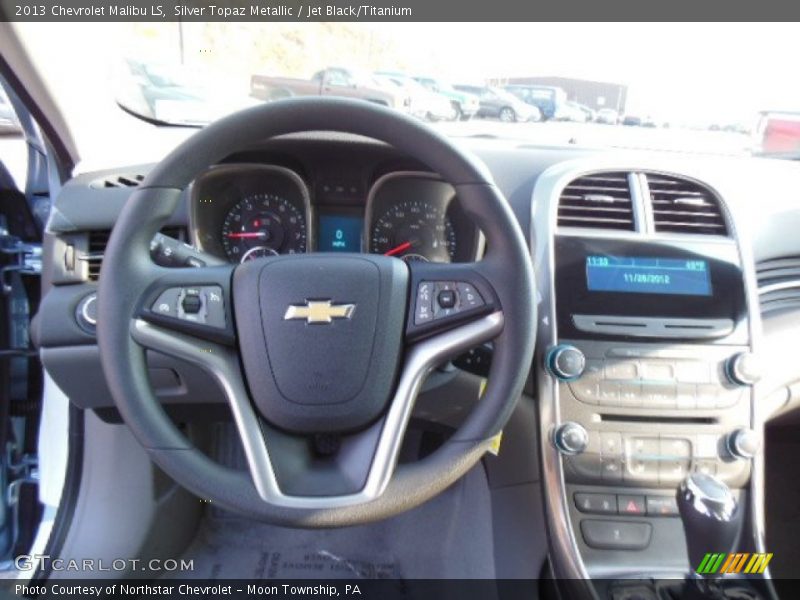 Silver Topaz Metallic / Jet Black/Titanium 2013 Chevrolet Malibu LS