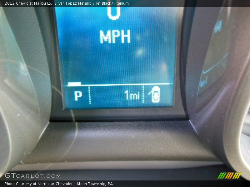 Silver Topaz Metallic / Jet Black/Titanium 2013 Chevrolet Malibu LS
