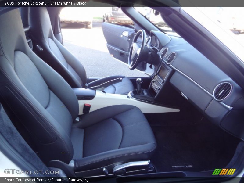 Cream White / Black 2009 Porsche Boxster S
