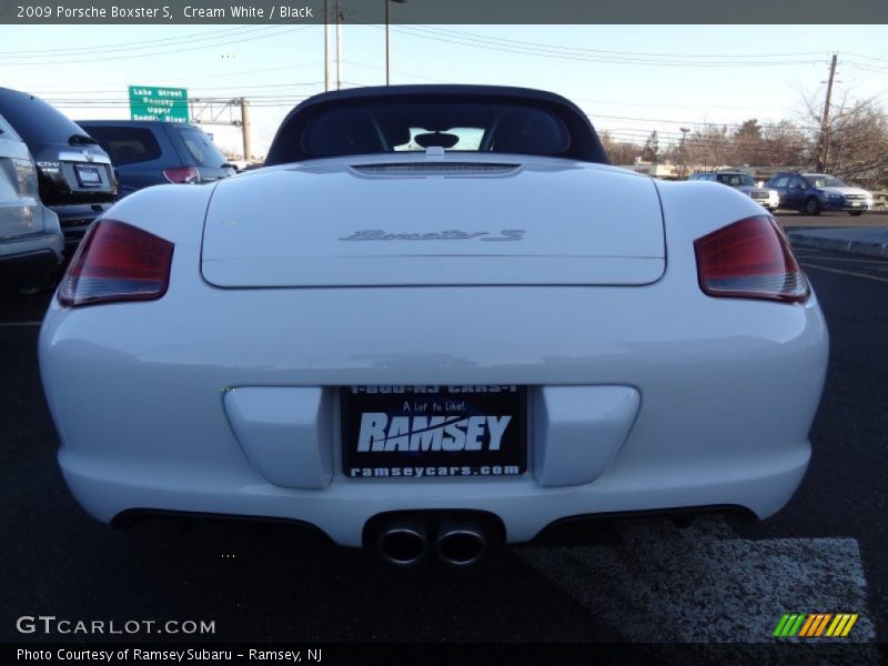 Cream White / Black 2009 Porsche Boxster S