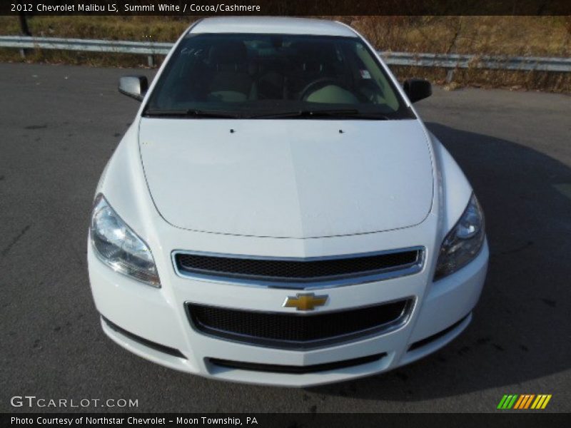 Summit White / Cocoa/Cashmere 2012 Chevrolet Malibu LS