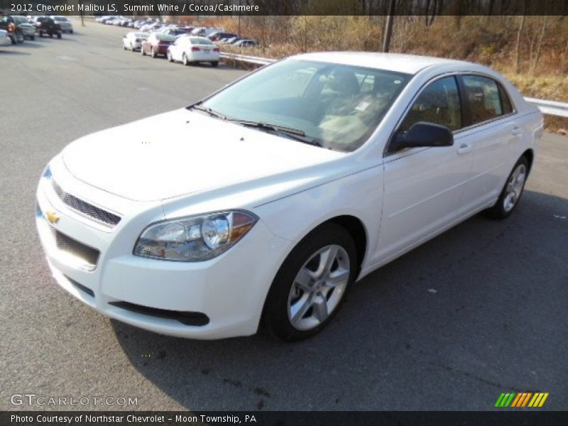 Summit White / Cocoa/Cashmere 2012 Chevrolet Malibu LS